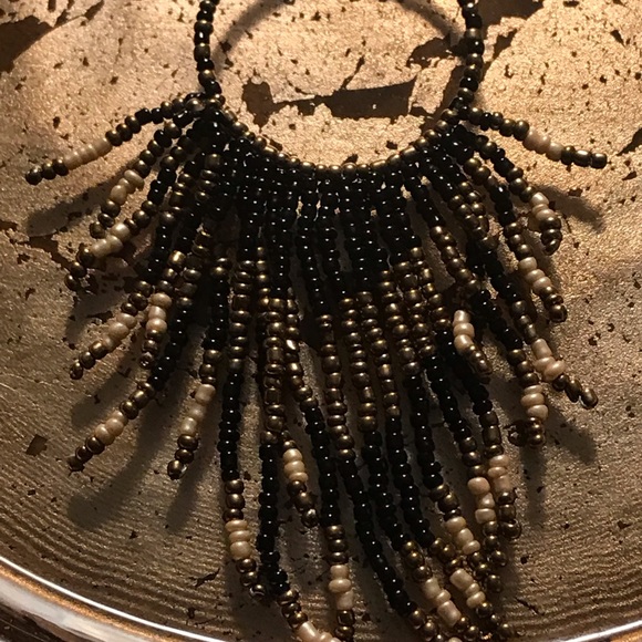 paparazzi Jewelry - Long sea bead necklace with earrings